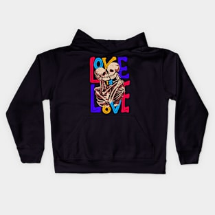 skull lovers, skull lovers funny, Kids Hoodie